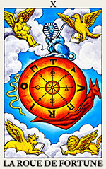 amour tarot La roue de la fortune