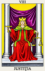 tarot al iubirii Justiția